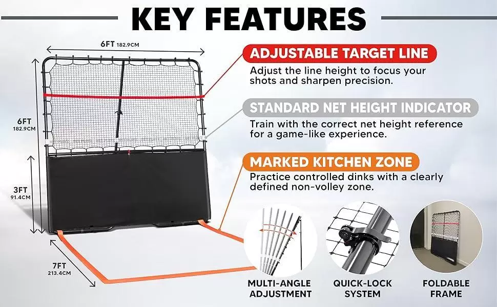 6*6 футов, стальная трубчатая площадка для пиклбола 2-в-1, НИ