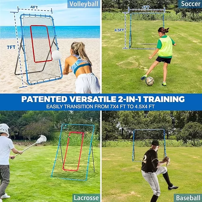 2-1 Универсальная сетка для отскока от пола, трансформируемая по размеру, для различных видов спорта I