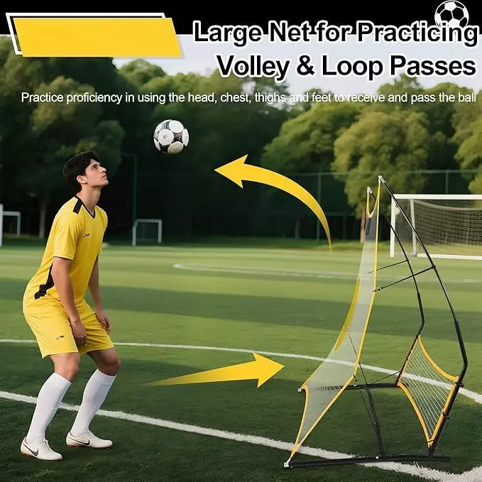 Двусторонняя сетка для отскока мяча от пола в футболе (высокий-низкий отскок)