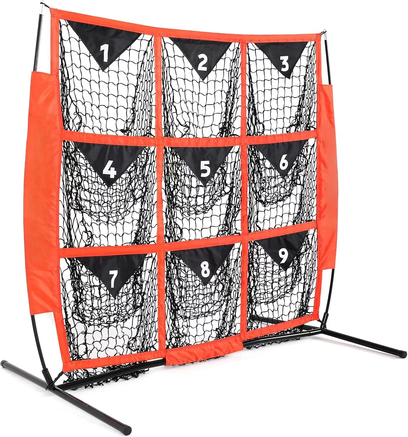 Тренировочная сетка для бейсбола 4х4 фута с 9 лунками