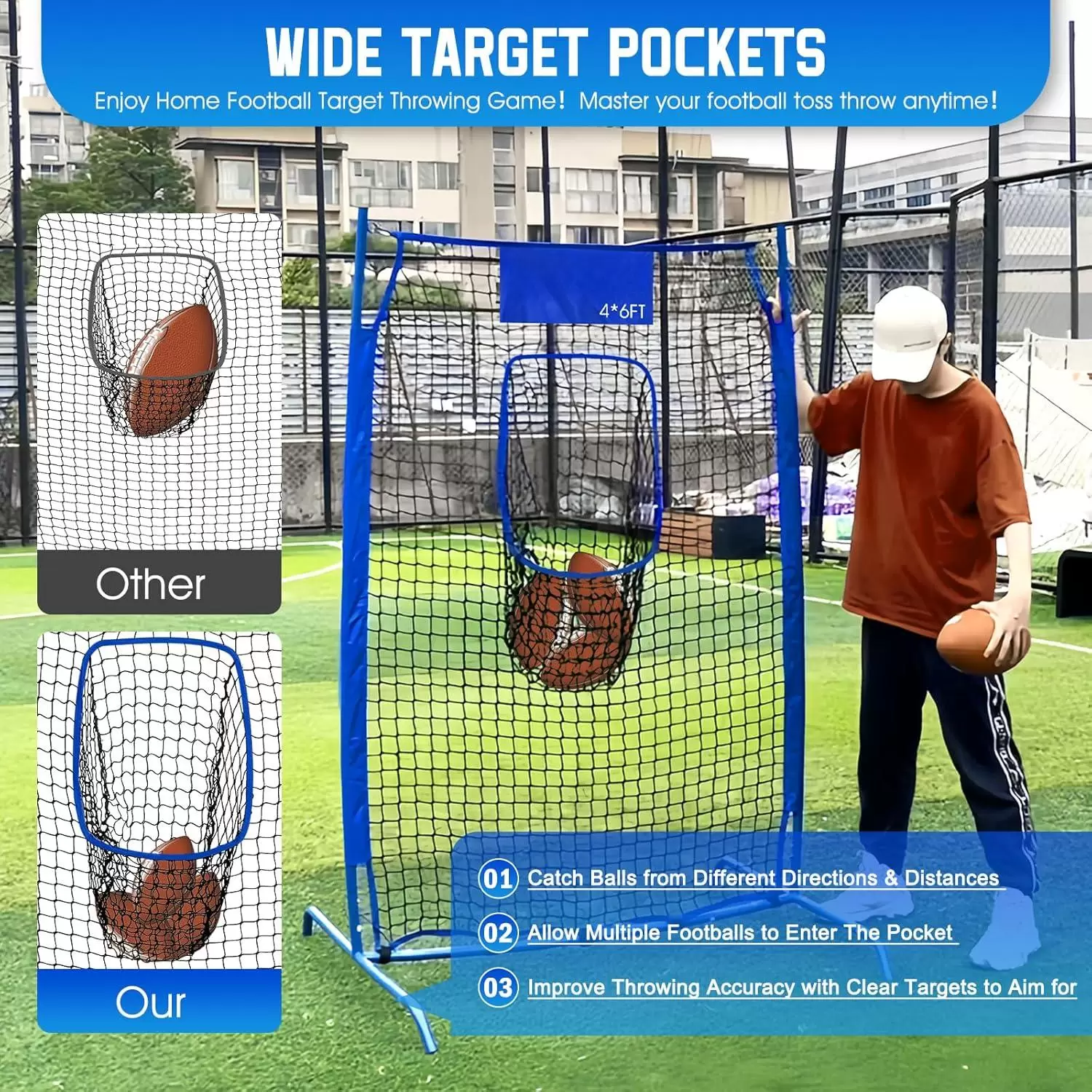 Тренировочная сетка для бросков в регби I