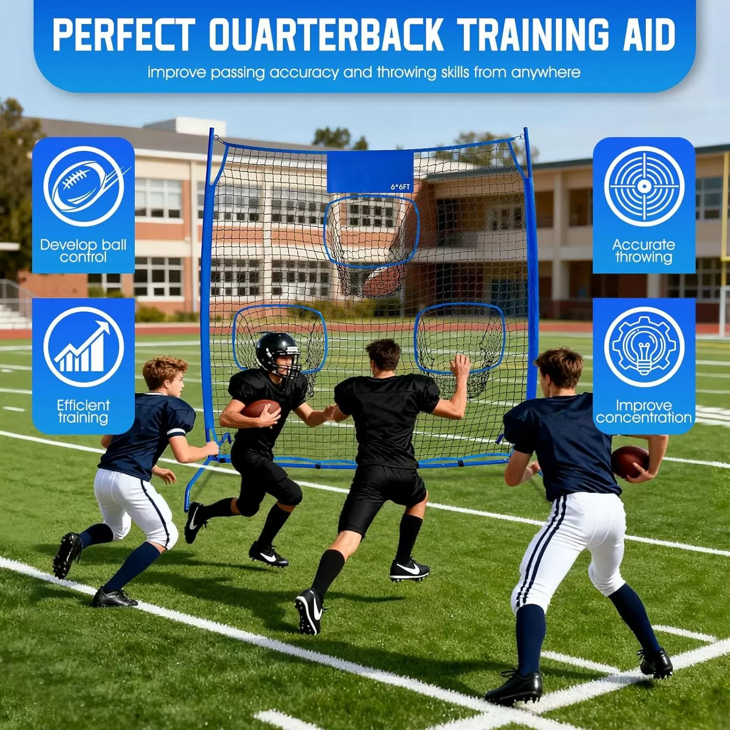 Тренировочная сетка для бросков в регби &Iota;&Iota;&Iota;