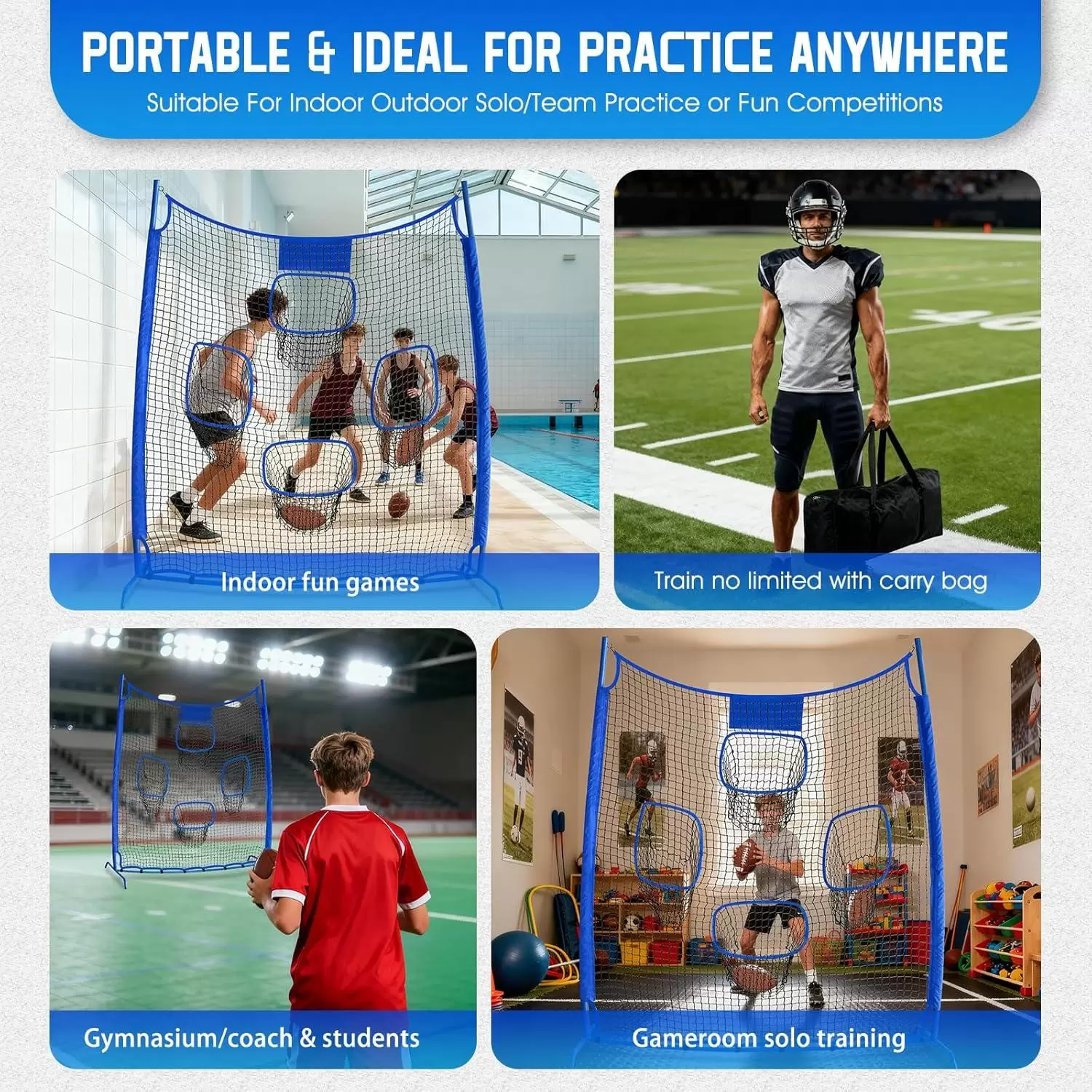 Тренировочная сетка для бросков в регби IV