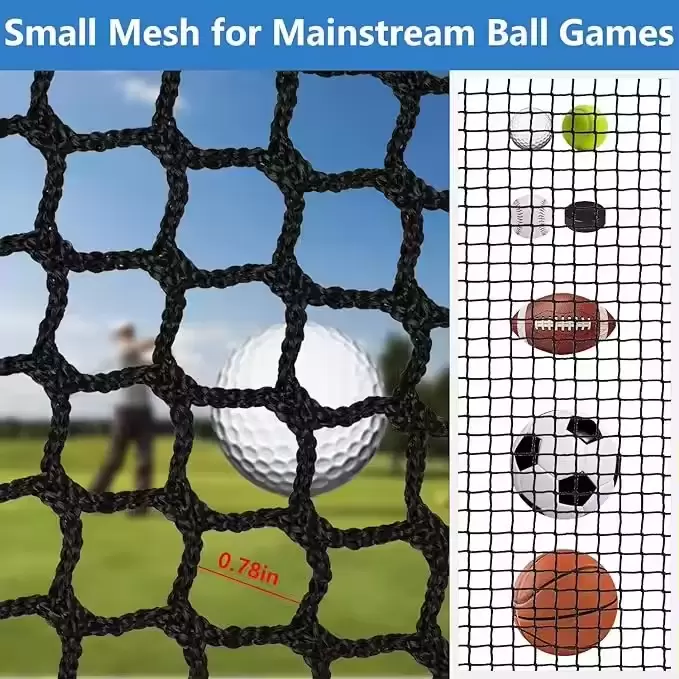 Легкая клетка для гольфа размером 10х10х10 футов с мишенью из ткани.